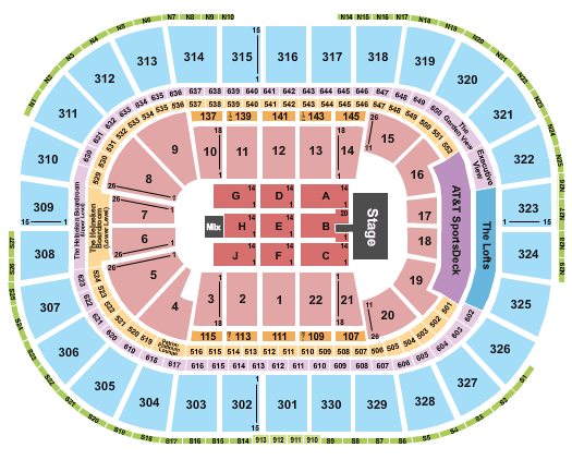 TD Garden Earth Wind and Fire Seating Chart