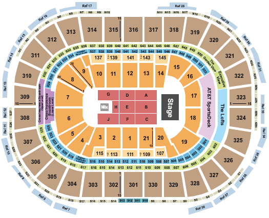 TD Garden Endstage 4 Seating Chart