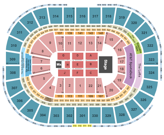 TD Garden Endstage 3 Seating Chart