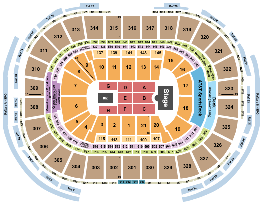 Rush TD Garden Seating Chart