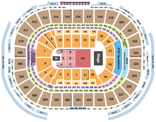 TD Garden Seating Chart
