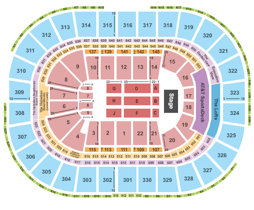 TD Garden Endstage 2 Seating Chart