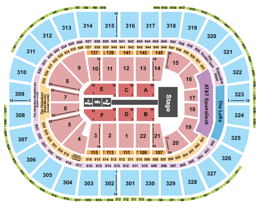 TD Garden Fall Out Boy Seating Chart