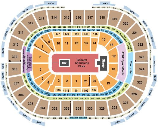 TD Garden Florence and the Machine 2 Seating Chart