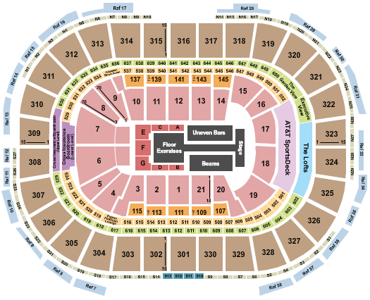 TD Garden Gold Over America Tour Seating Chart