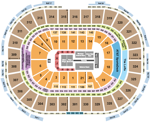 TD Garden Gold Over America Seating Chart
