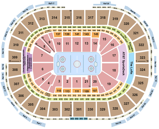 Bruins Interactive Seating Chart