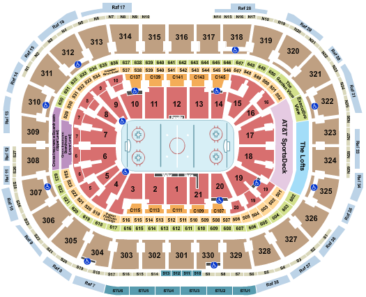 Boston Bruins Packages, The Garden Seating Chart
