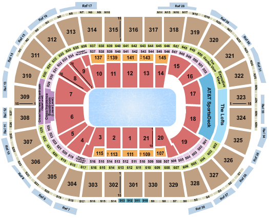 TD Garden Ice Skating Seating Chart