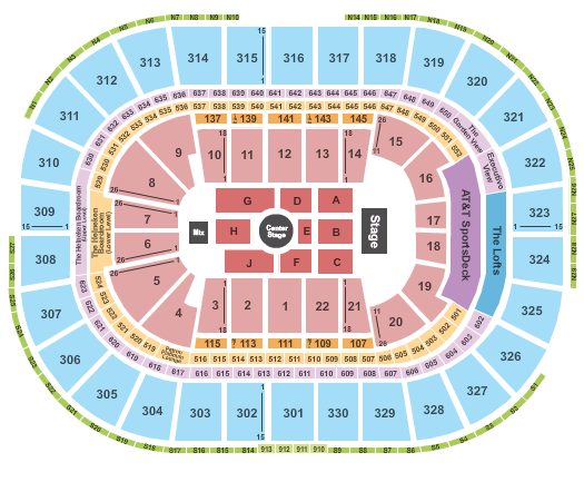 TD Garden J Cole Seating Chart