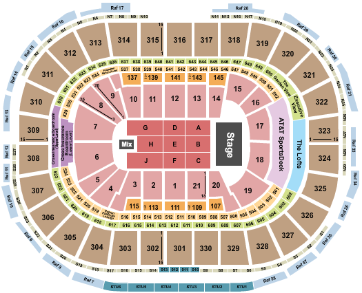 seating chart for TD Garden - Janet Jackson - eventticketscenter.com