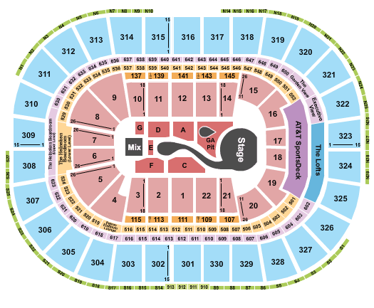TD Garden Katy Perry Seating Chart