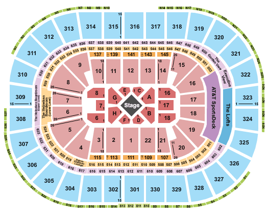 TD Garden Kevin Hart 2018 Seating Chart