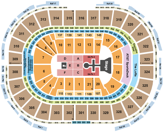 seating chart for TD Garden - Kingdom Tour - eventticketscenter.com
