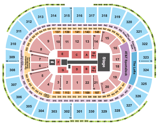 Boston Garden Seating Chart Concert