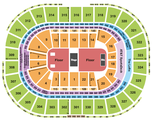 TD Garden Mumford And Sons Seating Chart