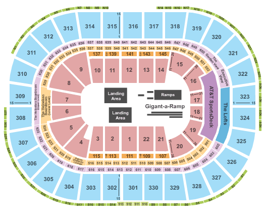 TD Garden Nitro Circus Seating Chart