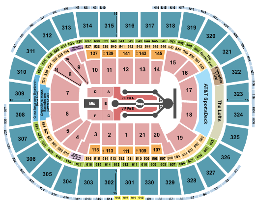 seating chart for TD Garden - Post Malone-2 - eventticketscenter.com