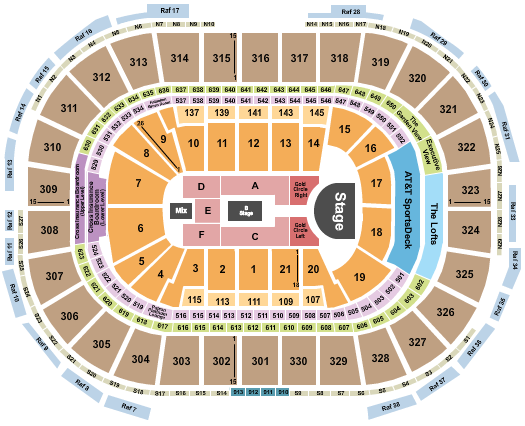 TD Garden Rosalia Seating Chart