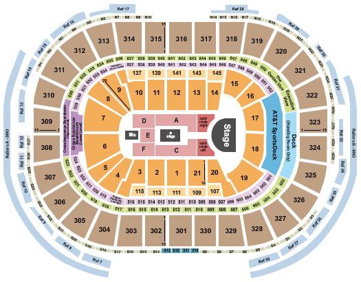TD Garden Seating Chart