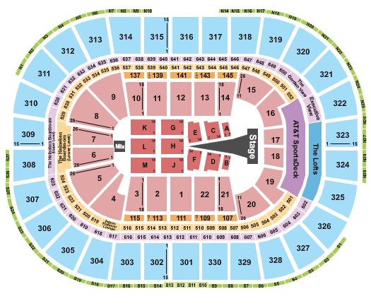 TD Garden Sam Smith Seating Chart