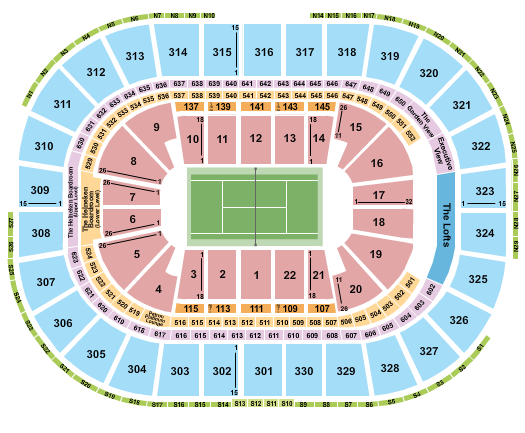 TD Garden Tennis-2 Seating Chart