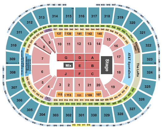 TD Garden Seating Chart - Boston