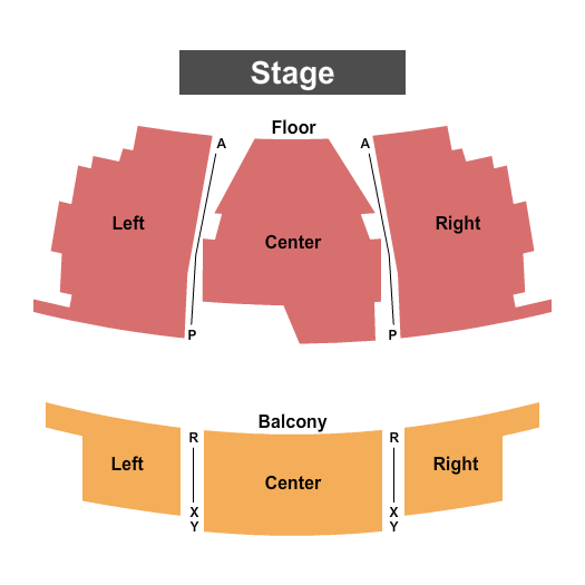 TD Marquee Stage at The Playhouse End Stage Seating Chart