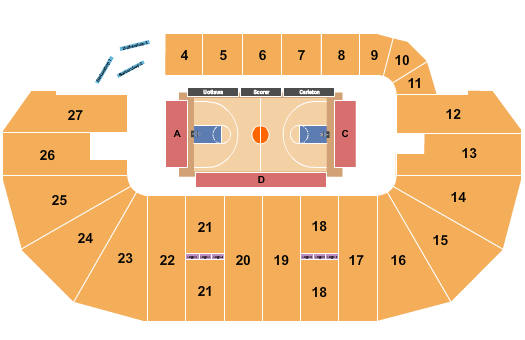 TD Place Arena Basketball 2 Seating Chart