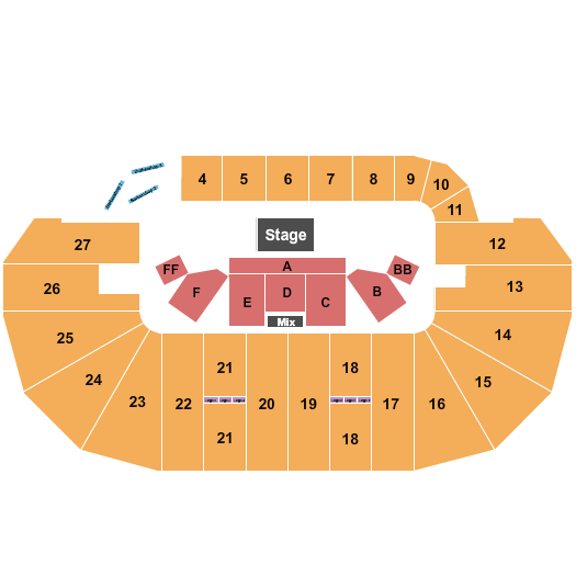 TD Place Arena Bert Kreischer Seating Chart