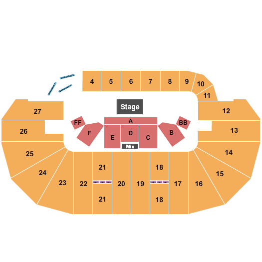 TD Place Arena Seating Chart