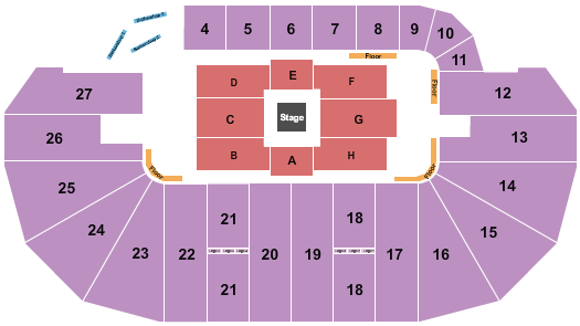 TD Place Arena Center Stage Seating Chart