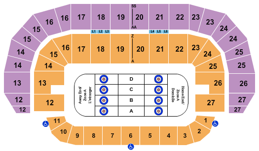 seating chart for TD Place Arena - Curling - eventticketscenter.com