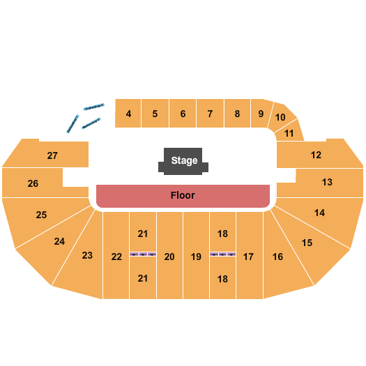 TD Place Arena GA Floor 2 Seating Chart