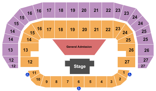 TD Place Arena GA Floor Seating Chart