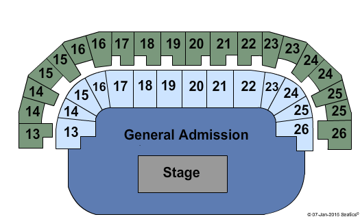 TD Place Arena General Admission Seating Chart
