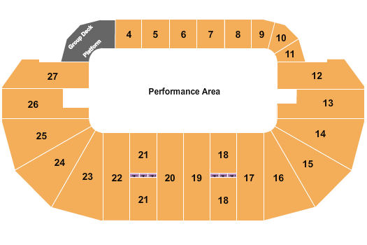 TD Place Arena Performance Area Seating Chart