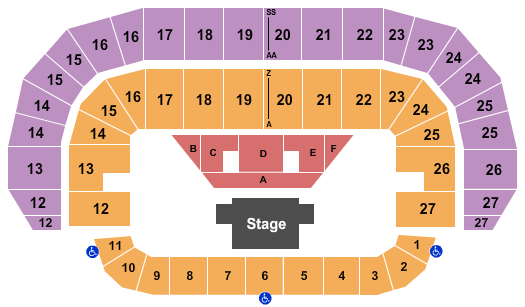 TD Place Arena Reserved Floor 2 Seating Chart