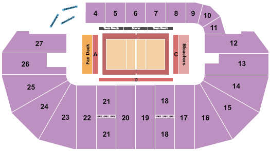 TD Place Arena Volleyball Seating Chart