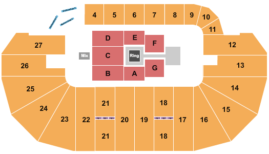 TD Place Arena Wrestling Seating Chart