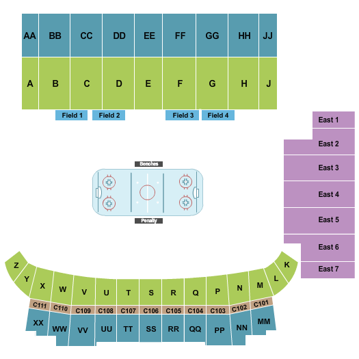 TD Place Stadium Hockey Seating Chart