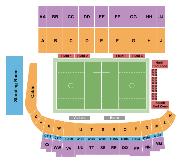 TD Place Stadium Lacrosse Seating Chart