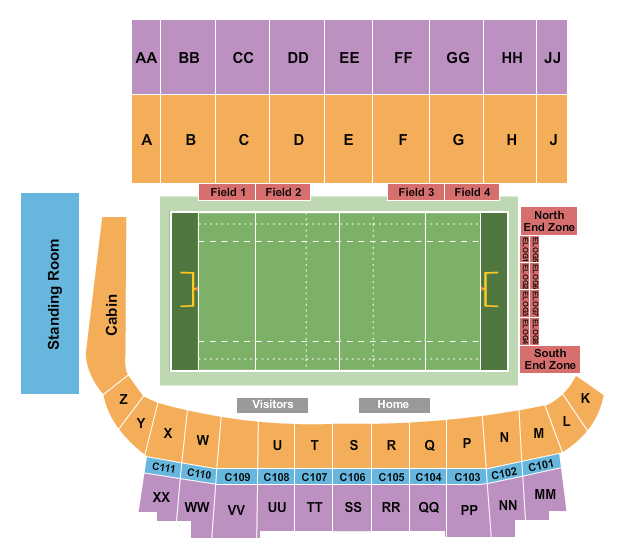 TD Place Stadium Rugby Seating Chart