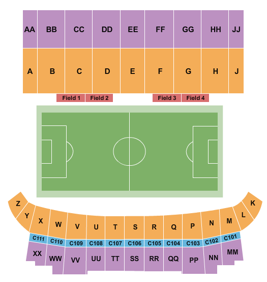 TD Place Stadium Soccer Seating Chart