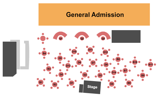 TD Stage At The Peace Center End Stage Seating Chart