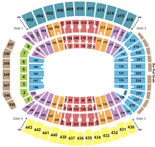 Standing Room Only Tickets at TIAA Bank Field 