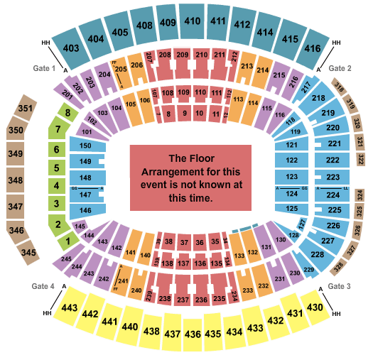 EverBank Stadium Generic Floor Seating Chart