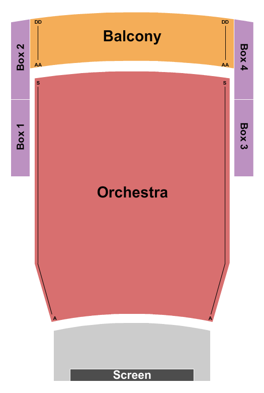 TIFF Bell Lightbox - Cinema 1 Endstage Seating Chart