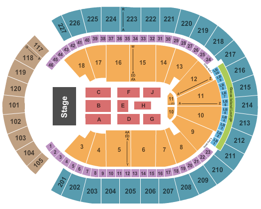 T-Mobile Arena Alejandro Fernandez Seating Chart