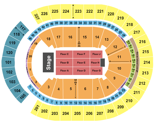 T-Mobile Arena Seating Chart - Las Vegas